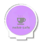 川上牧場のneko cafe（パープル）デザイン以来 アクリルスタンド