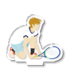 mechaのTennisをする男性　4 Acrylic Stand