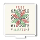 ❤kabotya❤のFREE Palestine 正方形 アクリルスタンド