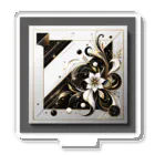 Black_White_GoldのFlower アクリルスタンド