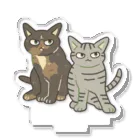 猫屋カエデのサビ猫とキジトラ アクリルスタンド