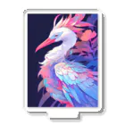 AQUAMETAVERSEの鮮やか鶴鳥　エンジェル717 2065 アクリルスタンド