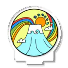 aloha_world_in_circleのjapan mount Fuji rainbow Acrylic Stand