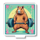 カピパーラ🐻のバーベルをしてるカピバラ♪ アクリルスタンド