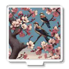 ウェブエンパイアの桜と雀（Cherry blossom & sparrow)  01 アクリルスタンド