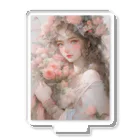 AQUAMETAVERSEのバラの花束と女性　なでしこ1478 Acrylic Stand