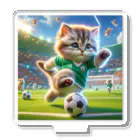 スポーツにゃんこ大戦争のサッカーにゃんこ アクリルスタンド