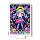 GUMIKOのカラフルな宇宙の冒険Girl Acrylic Stand