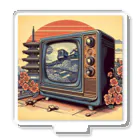 日本の風景 COOL JAPANの日本の風景:高度成長期の家電製品「テレビ」、Japanese scenery: Television, a home appliance during the period of high growth Acrylic Stand