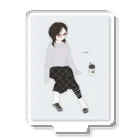 n.milkの黒髪メガネちゃん Acrylic Stand