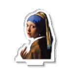 ZOO HOUSEの (真珠の耳飾りの少女) Girl with a Pearl Earring and a Middle Finger アクリルスタンド