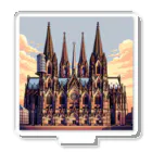 Pixel Art Goodsのケルン大聖堂（pixel art） アクリルスタンド