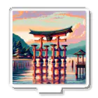 Pixel Art Goodsの厳島神社（pixel art） アクリルスタンド