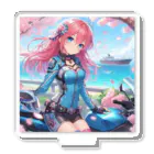 「ワンダーワールド」の桜の花びらが舞う海岸沿いで一休み❣️ Acrylic Stand