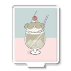 umemoのショップのラサのカフェオレ アクリルスタンド