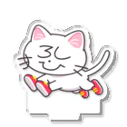 猫ちゃんRUNCLUB公式グッズの猫RUNちゃん　アクリルスタンド アクリルスタンド