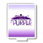 ねこにんじゃショップの紫の世界 Acrylic Stand