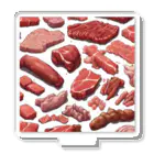 Haluuushopのmeats of meats Acrylic Stand