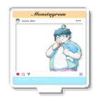 渦海 もん🐬🫧 くるくる天パ系Vtuberの夏ずみもんポラロイド風🐬 Acrylic Stand