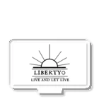 liberty0「リバティ・ゼロ」のliberty0(ホワイト) Acrylic Stand