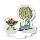 yumi666666の焚き火後頭部くん Acrylic Stand