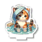 さざれいしの三毛猫さんの入浴 アクリルスタンド