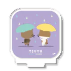 KIJISHIRO'S FACTORYの梅雨の時期に散歩しているキジシロ工場長 Acrylic Stand