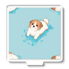 ganeshaのかわいい犬のバックグラウン Acrylic Stand