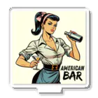 AMERICAN BARのアメコミ風バーテンダー Acrylic Stand