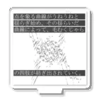 Muk∞gawa Recordsの神仰知能ARTS = ARTificial Spirituality | 序章 第02話 | 逢条 陽 vs 逢条 晶_AITEMU 05 Acrylic Stand