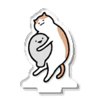 サカバンバスピスのいる生活の猫と眠るサカバンバスピス Acrylic Stand