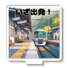 チェリモヤのレトロ駅と電車 02 アクリルスタンド