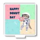 ドーナツ大好きにゃんこのHAPPY DONUT DAY アクリルスタンド