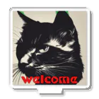 kk-welcomeの黒猫登場Ⅰ Acrylic Stand