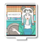 WASH&DRY24のパンダ女子　看板娘 アクリルスタンド