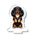 COCO SHOPの長毛ダックスフンド（ちんちんポーズ） Acrylic Stand