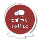 こひつじcoffeeのロゴマーク（ラウンド）/こひつじcoffee Acrylic Stand