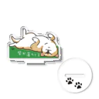 chizuruの柴犬落ちてる（茶）背景グリーン Acrylic Stand