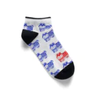 くろすけの張子犬はんこ Ankle Socks