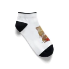 coeur.yu（クードットユー）の猫とラーメン Ankle Socks