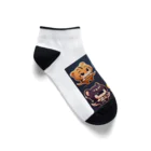 可愛い存在まじ癒しのイカネコレンジャーズ Ankle Socks