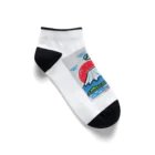 レトロの世界を旅するナスビー Ankle Socks