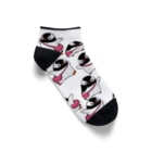 ヤママユ(ヤママユ・ペンギイナ)のあっちへこっちへプピゴン Ankle Socks
