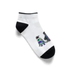 ヤママユ(ヤママユ・ペンギイナ)の桜梅桃李-Spheniscus Kimono Penguins- Ankle Socks
