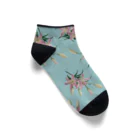 あおちゃん商会のThunberg Lily （スカシユリ） ライトブルー Ankle Socks