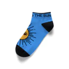 NAMM3 AND THE SUNの南無三の太陽　くるぶしソックス　黒輪郭 Ankle Socks