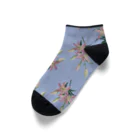 あおちゃん商会のThunberg Lily （スカシユリ） ブルーグレー Ankle Socks