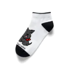 Kizplanning 「Sylph&Devil's」のしろいぬルッチー＋くろいぬリア Ankle Socks