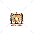 kk-welcomeの肉球で目隠し猫ちゃん くるぶしソックス