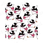 ヤママユ(ヤママユ・ペンギイナ)のあっちへこっちへプピゴン Ankle Socks